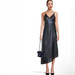 AllSaints
Amos Sparkle Dress Elegant navy blue Satin Slip Dress size M Medium